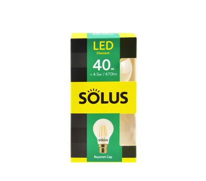 Solus 40W=5W BC Clear A55 LED XCROSS